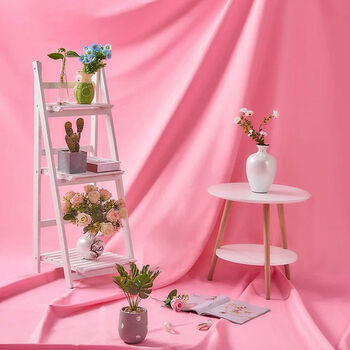 拍照摄影背景布网红拍摄背景挂布道具ins背景直播黑色布粉色152米挂带