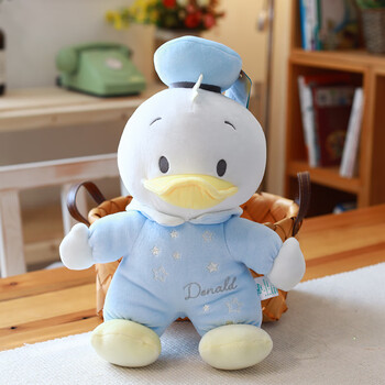 妙妙屋毛绒玩具婴儿安抚布偶儿童礼物宝宝安抚玩具唐老鸭站高约30cm