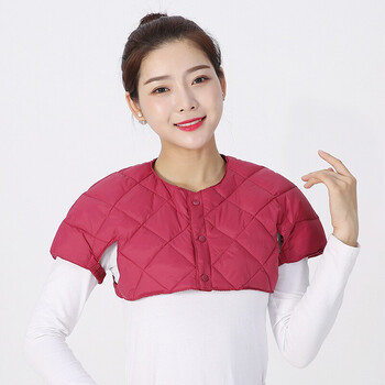 丛峻肩周发炎护肩护背保暖羊毛护肩中老年皮毛一体护颈膀加厚保暖护肩