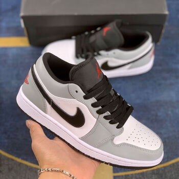 tvaj烟灰low低帮影子黑红脚趾白黑莆田纯原学生鞋 乔1低帮烟灰 36