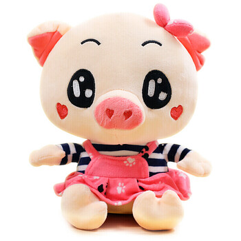 小猪公仔毛绒玩具猪布娃娃玩偶抱枕可爱款麦兜猪猪公仔儿童玩具女友