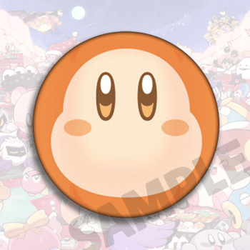 kirby星之卡比任天堂游戏ns动漫吧唧和风挂件周边卡通徽章358mm布纹膜