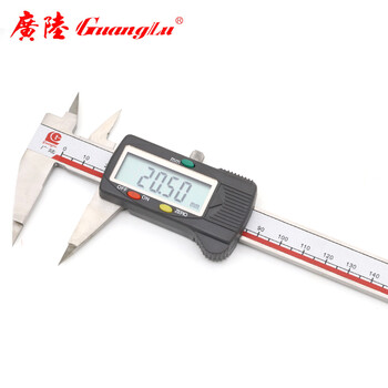 广陆guanglu 细尖爪 数显卡尺0-150mm 0.01 四用电子数显游标卡尺量具111-201