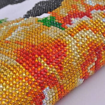 小资天堂新款5d钻石画满钻孔雀开屏圆钻大幅客厅卧室3d粘贴画钻石十字绣牡丹花开富贵金凤凰正 魔方圆钻120*50cm贴孔雀牡丹