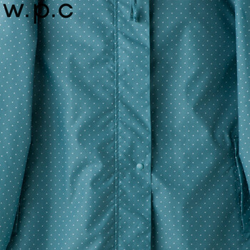 【防晒防雨防风】日本w.p.c正品轻薄时尚风雨衣-针点A字款-R-1039胸围103cm 绿色