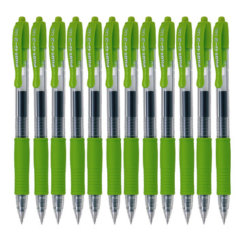 百乐(pilot)中性笔bl-g2-5签字笔 按制啫喱笔 绿色单支装 0.38mm