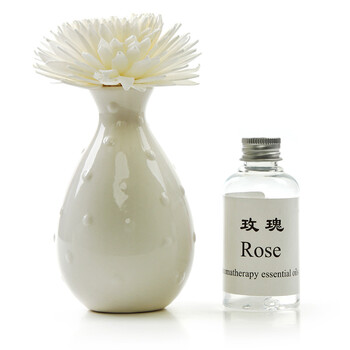 包邮 无火藤条挥发精油香薰套装之水落红莲 茉莉香