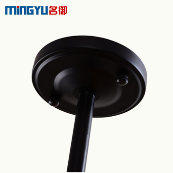 名御 美式铁艺个性创意艺术 魔豆吊灯  北欧复古工业风餐厅玻璃灯具 5头-带LED暖白光