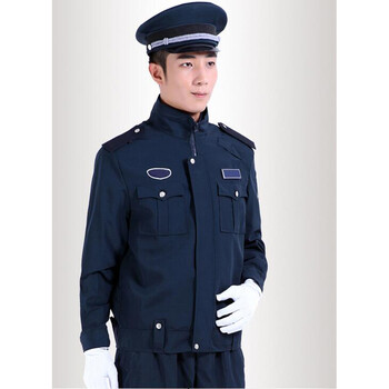 保安服春秋装套长袖保安服全套制服酒店小区物业形象岗 墨绿色 170