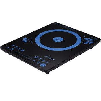 
                                        美的（Midea）电磁炉 哑光防滑面板 独立操控按键 四重防水 八档火力 一键爆炒 C21-WT2121（标配汤锅+炒锅）                