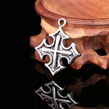 韩晗tfboys李易峰张杰杨洋复古十字架圆环项链潮男女情侣324 小十字