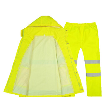 
                                                                                谋福 雨衣 荧光黄分体雨衣雨裤服装套装交通执勤雨衣骑行雨衣制式雨衣 2XL 175                