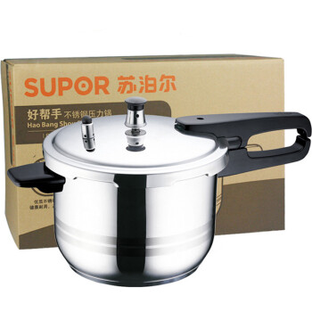 苏泊尔(SUPOR)22cm不锈钢复底高压锅压力锅压力煲EY22AS01(明火电磁炉通用)