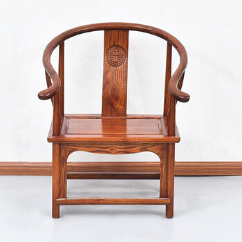 记 太师椅官帽椅中式仿古家具实榆木不包邮整装凳子皇宫椅餐椅圈椅子