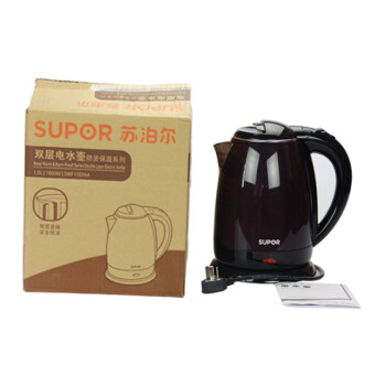 
                                        苏泊尔（SUPOR）电水壶 304不锈钢电热水壶 1.5L无缝一体烧水壶SWF15E06A 深紫色                