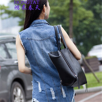 鸿泰春天  2015夏季韩版中长款修身牛仔马甲国529-A-8052-30 深蓝色 M