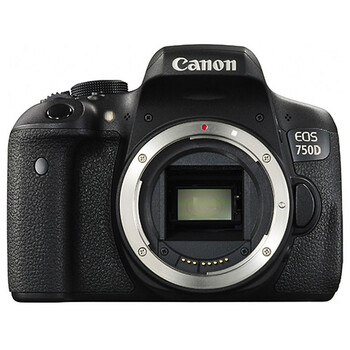 
                                                            佳能（Canon）EOS 750D 单反相机 单反机身 （约2420万像素 DIGIC6 3.0触控 WiFi/NFC）                