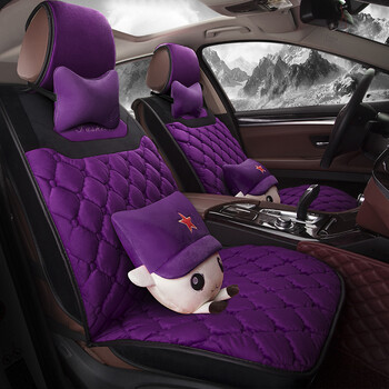 本田 缤智飞度思铂睿女神款座套 百事吉1706豪华版-黑紫色