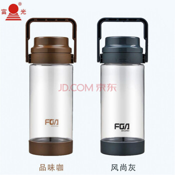 
                                                            富光 大容量塑料杯FS1075-1500mL 运动户外水壶太空水杯便携大号杯子 两个混装                