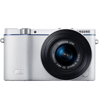 三星（SAMSUNG）NX3300自拍 时尚微型单电套机 （20-50mm） （白色）蓝调经典款 内附16G卡