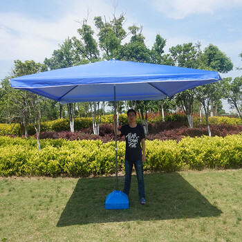 户外遮阳伞摆地摊太阳伞大号庭院四方伞3米正方形雨棚沙滩大雨伞 2.