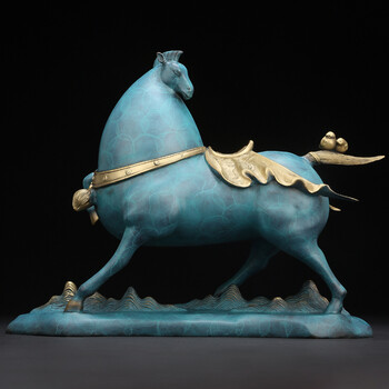 全铜盛世唐马摆件工艺品家居客厅办公室桌面酒柜电视柜摆设艺术品商务