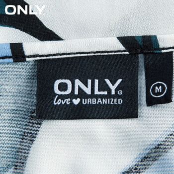 ONLY春夏新品圆领创意捏褶不对称开叉连衣裙上衣女L|115201125 040绿色 170/88A/L