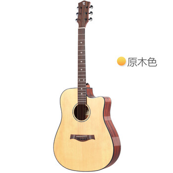 t9 吉他单板缺角民谣吉它41寸面单木吉他男女初学吉他guitar 41寸