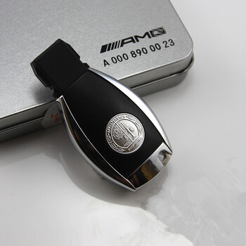 汽车用品迈途 奔驰e260l glk gla/b/c/e/s级 amg徽标苹果树钥匙盖 后