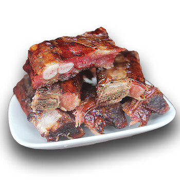 腊肉农家自制腌肉 腊排骨四川 柴火烟熏排骨 眉山特产美食腊骨头