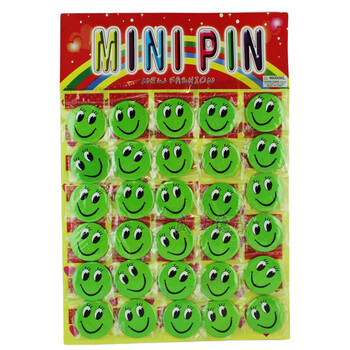 胸章多表情徽章儿童卡通可爱表情胸牌今天我为您服务胸针奖励笑脸绿色