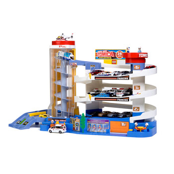 轨道车电动玩具车普乐路路火车儿童玩具男孩多美超级汽车大楼430865