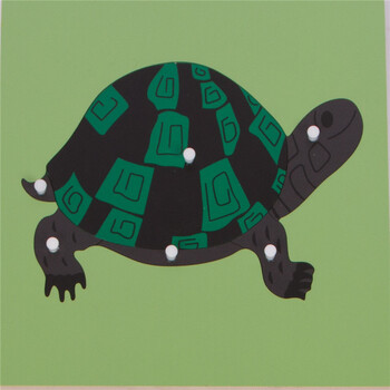 早教教具动物植物嵌板宝宝婴幼儿童科学玩具 乌龟