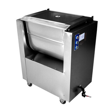 不锈钢全自动多功能卧式60升电动商用绞肉机搅拌机拌馅机