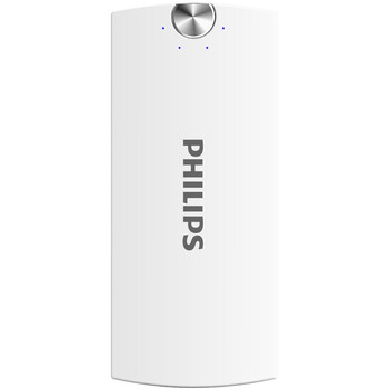 
                                        飞利浦(PHILIPS) 5200毫安 移动电源/充电宝 便携小巧 双USB输出 DLP2053 白色 适用于手机/平板等                