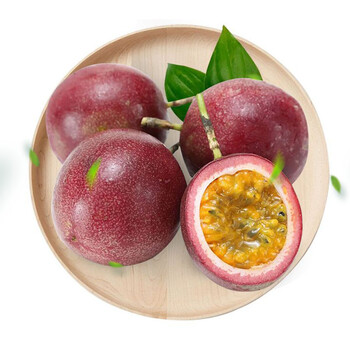 维叶 福建龙岩紫百香果8个装西番莲新鲜水果 紫百香果8个装