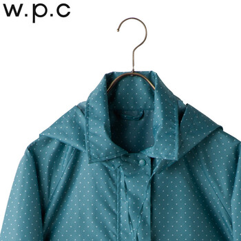 【防晒防雨防风】日本w.p.c正品轻薄时尚风雨衣-针点A字款-R-1039胸围103cm 绿色