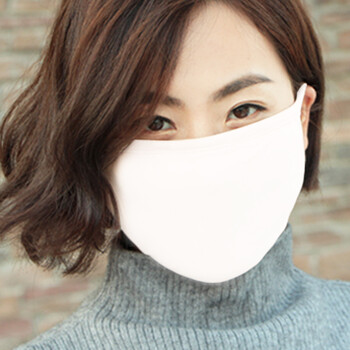 时尚韩版纯色舒适莫代尔口罩女冬季加大骑行防寒保暖透气纯棉口罩 纯