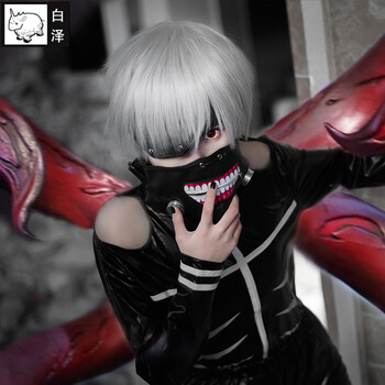 白泽动漫cosplay衣服东京食尸鬼cos金木研服装东京喰种黑化战斗服全套鞋子男装角色金木研战斗服皮衣2件套 皮衣 皮裤 Xxl 京东jd Com