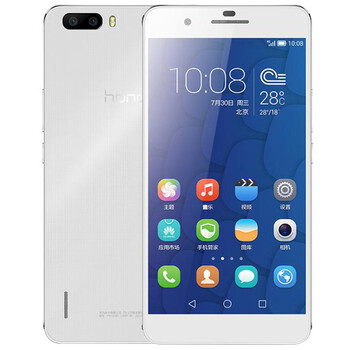 华为 荣耀 6Plus（16G ROM）双卡双待双通手机 白色  联通4G