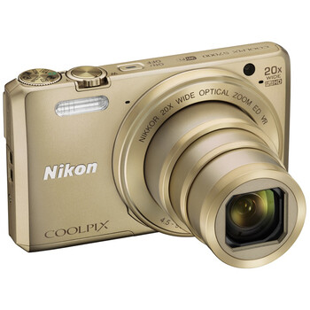 
                                        尼康（Nikon）COOLPIX S7000 数码相机 金色 (1602万有效像素 20倍光变 背入式CMOS 3英寸屏 25mm广角 WIFI)                