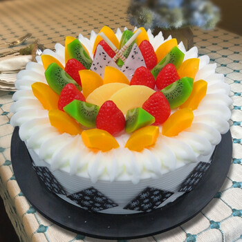 新款仿真蛋糕模型婚样日蛋糕模型欧式水果塑胶样品创意 by28饺子水果