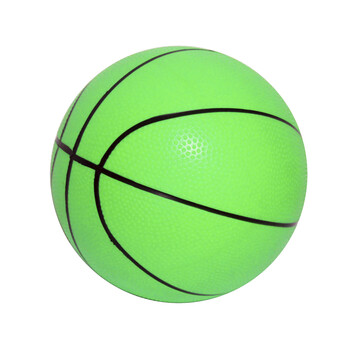 乐婴幼儿童充气小皮球儿童娱乐玩具球橡胶皮球充气篮球拍拍球篮球绿色