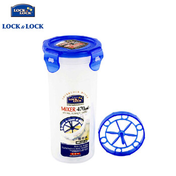 乐扣乐扣locklock正品塑料便携茶杯运动水壶办公杯防漏杯带滤网男款女款旅行杯水杯 HPL931H 470毫升