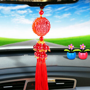挂件车内吊饰保平安符男女出入平安车用车载饰品车饰挂饰吊坠li 新款