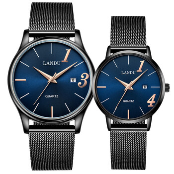 路可妮ld正品刻字1314情侣手表一对韩版时尚潮流防水学生男女石英表