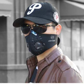 运动跑步骑行口罩蒙面面罩半脸防风防尘透气户外骑车男滑雪护脸罩 1