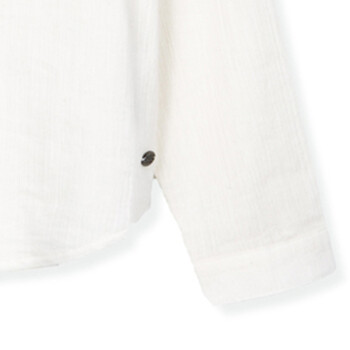 ESPRIT EDC 女士V领长袖白色衬衫-015CC1F019C 白色250 150/76A