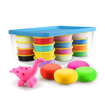 中天乐超轻粘土黏土水晶彩泥橡皮泥24色儿童史莱姆材料 24色袋装