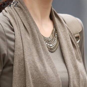 
                                        DGPZ款打底T恤女装显瘦假两件套弹力上衣女款1203 卡其色 L                